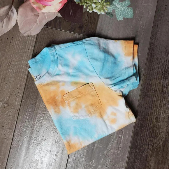 Crewcuts Re-Imagined by J.Crew 100% Cotton Short Sleeve Tie-Dye Tee Size 4-5 - Picture 8 of 8